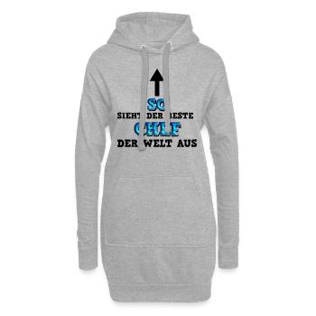 So sieht der beste Chef aus Geschäftsführer - Hoodie-Kleid - Grau meliert - Vorne