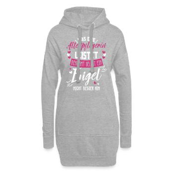 Altenpflegerin - Hoodie-Kleid - Grau meliert - Vorne
