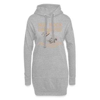Nur noch ein Moped ich versprechs Zweirad Shirt - Hoodie-Kleid - Grau meliert - Vorne