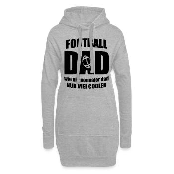 Football Dad SHIRT - Cooler Dad - Hoodie-Kleid - Grau meliert - Vorne