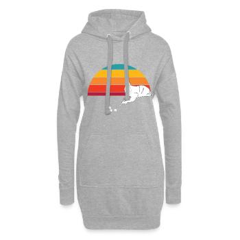 Snooker Spieler - Hoodie-Kleid - Grau meliert - Vorne