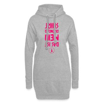 Rhönrad Cyr Wheel Sport Turnen Geschenk - Hoodie-Kleid - Grau meliert - Vorne