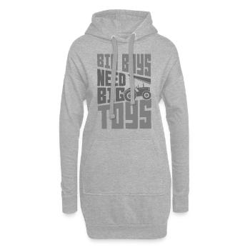 Traktor - Hoodie-Kleid - Grau meliert - Vorne