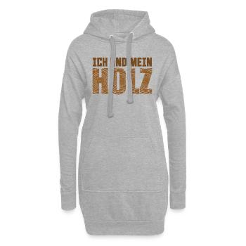 Zimmermann - Hoodie-Kleid - Grau meliert - Vorne