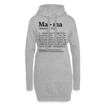 Mama Muttertag Beste Mama Weltbeste Mutter - Hoodie-Kleid - Grau meliert - Vorne
