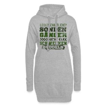 Sondengänger - Hoodie-Kleid - Grau meliert - Vorne