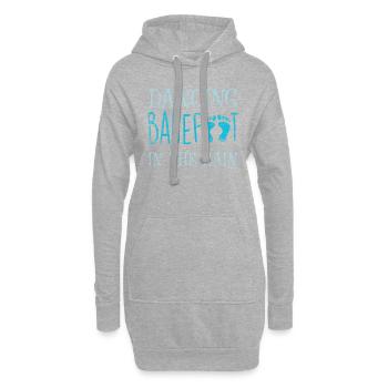 Barfuß tanzen - Hoodie-Kleid - Grau meliert - Vorne