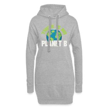 Klimawandel Klimaschutz - Hoodie-Kleid - Grau meliert - Vorne