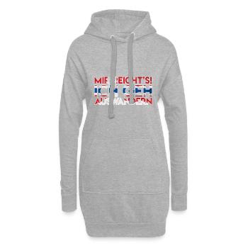 Norwegen Angeln Auswandern Geschenk - Hoodie-Kleid - Grau meliert - Vorne