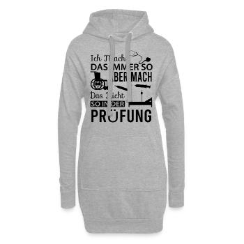 Altenpflegerin Altenpfleger - Hoodie-Kleid - Grau meliert - Vorne