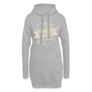1960 shirt, 60 Geburtstag, Jahrgang 1960, Geschenk - Hoodie-Kleid - Grau meliert - Vorne