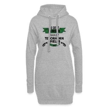 Tenorhorn Richtig Cool - Hoodie-Kleid - Grau meliert - Vorne
