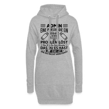 Administrator Admin - Hoodie-Kleid - Grau meliert - Vorne