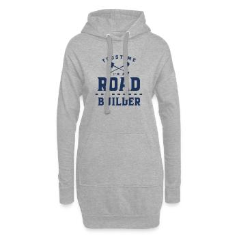 Constructeurs de routes - Sweat-shirt à capuche long Femme - gris chiné - Devant