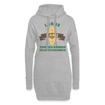 Flusskanu - Kajak - Hoodie-Kleid - Grau meliert - Vorne