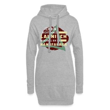 Dreieck Aus Flüssen - Paddeln - Hoodie-Kleid - Grau meliert - Vorne