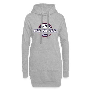 Fußball - Fußball - Hoodie-Kleid - Grau meliert - Vorne