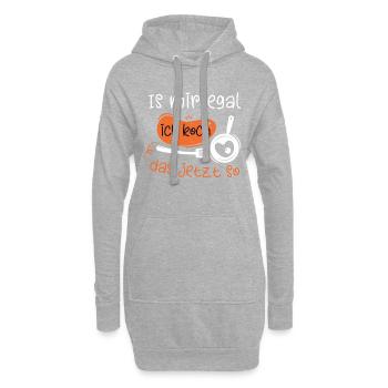 Ich Koch Das Jetzt So Küchenchef Koch Geschenk - Hoodie-Kleid - Grau meliert - Vorne