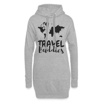Reise Buddies Reisen - Hoodie-Kleid - Grau meliert - Vorne