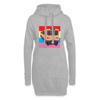 Zug - Hoodie-Kleid - Grau meliert - Vorne