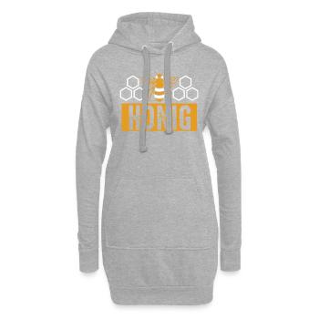 Honig - Hoodie-Kleid - Grau meliert - Vorne