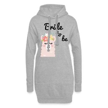 Mariée pour être mariée Alpaga Lama Alpaka JGA Party - Sweat-shirt à capuche long Femme - gris chiné - Devant