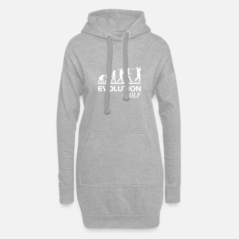 Evolution golf - Hoodie Dress - heather grey