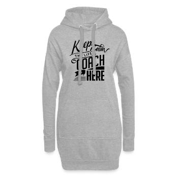 Formateur Guru Life Coach Coach de vie lifestyle - Sweat-shirt à capuche long Femme - gris chiné - Devant