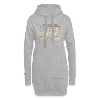 Klassensprecher - Hoodie-Kleid - Grau meliert - Vorne