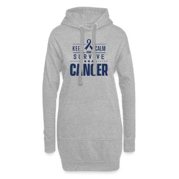 Les survivants d'une tumeur cancéreuse remportent des victoires - Sweat-shirt à capuche long Femme - gris chiné - Devant