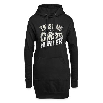 Geisterjäger - Hoodie-Kleid - Schwarz - Vorne