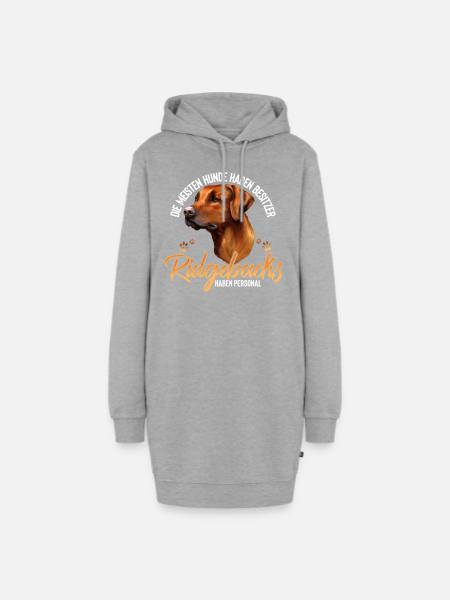 Rhodesian Ridgeback Hund Hunderasse - Hoodie-Kleid - Grau meliert
