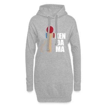 Kendama - Hoodie-Kleid - Grau meliert - Vorne