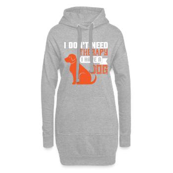 Amateurs de chiens, sports canins, école canine - Sweat-shirt à capuche long Femme - gris chiné - Devant