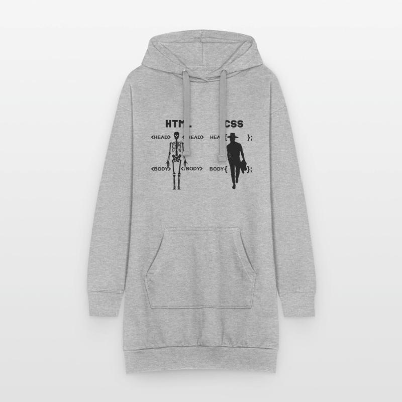 HTML vs CSS Programmiersprache Hoodie-Kleid