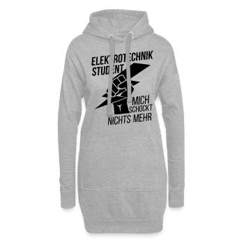 Elektrotechnik Student - Hoodie-Kleid - Grau meliert - Vorne