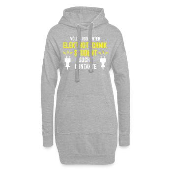 Elektrotechnik Uni - Hoodie-Kleid - Grau meliert - Vorne