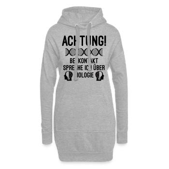 Biologie Bio Biologie - Hoodie-Kleid - Grau meliert - Vorne