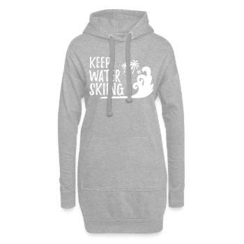 Waterskiing - Hoodie Dress - heather grey - Front