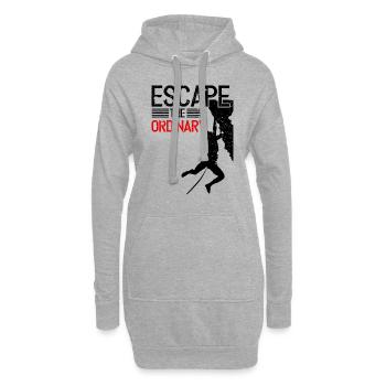Escalade Boulder Rock Escalade Bouldersport - Sweat-shirt à capuche long Femme - gris chiné - Devant
