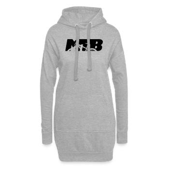 MTB mountain bike - Hoodie Dress - heather grey - Front