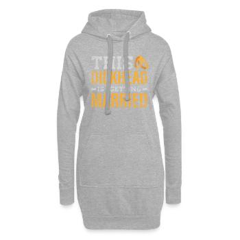 Soirée de célibataire - Sweat-shirt à capuche long Femme - gris chiné - Devant