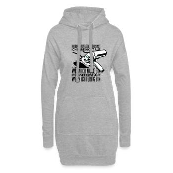 Autopflege Polieren - Hoodie-Kleid - Grau meliert - Vorne