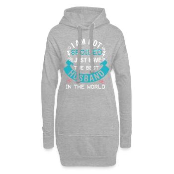 Femme gâtée - Sweat-shirt à capuche long Femme - gris chiné - Devant