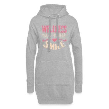 Bien-être - Sweat-shirt à capuche long Femme - gris chiné - Devant
