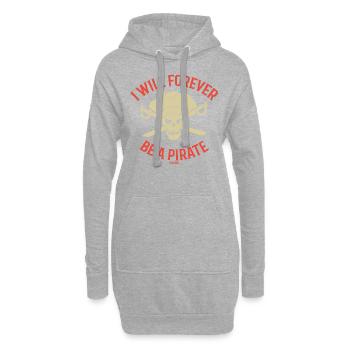 Pirat Seefahrer Abenteuer Schatzsuche - Hoodie-Kleid - Grau meliert - Vorne