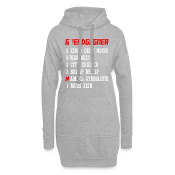 Endgegner Motorrad Fahren Motorradfahrer Geschenk - Hoodie-Kleid - Grau meliert - Vorne
