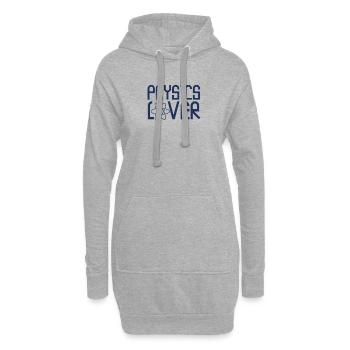 La physique - Sweat-shirt à capuche long Femme - gris chiné - Devant