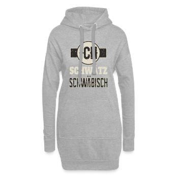 Ich Schwätz Schwäbisch Geschenk Schwaben Spruch - Hoodie-Kleid - Grau meliert - Vorne
