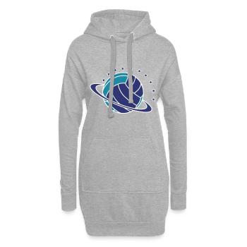 Planet Ball - Hoodie-Kleid - Grau meliert - Vorne